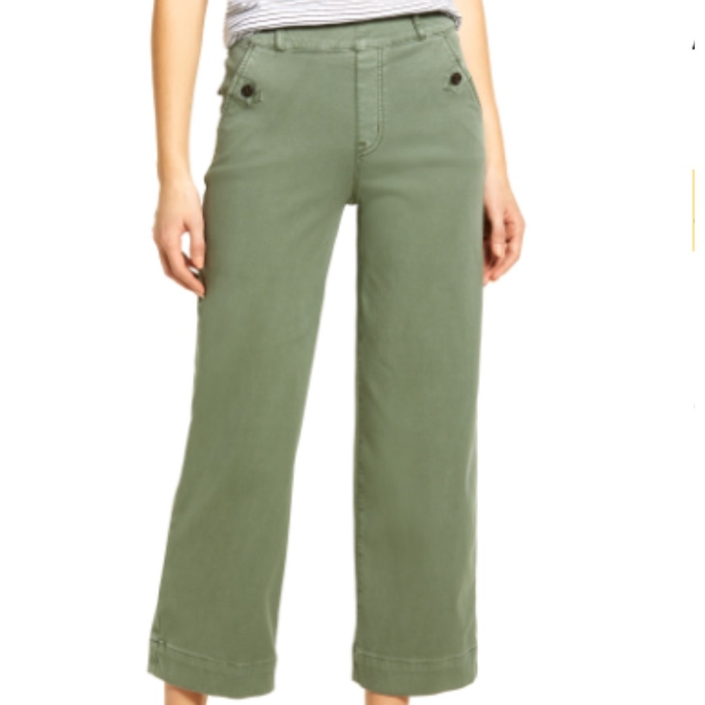 SPANX Wide Leg Twill Pull-On Pants